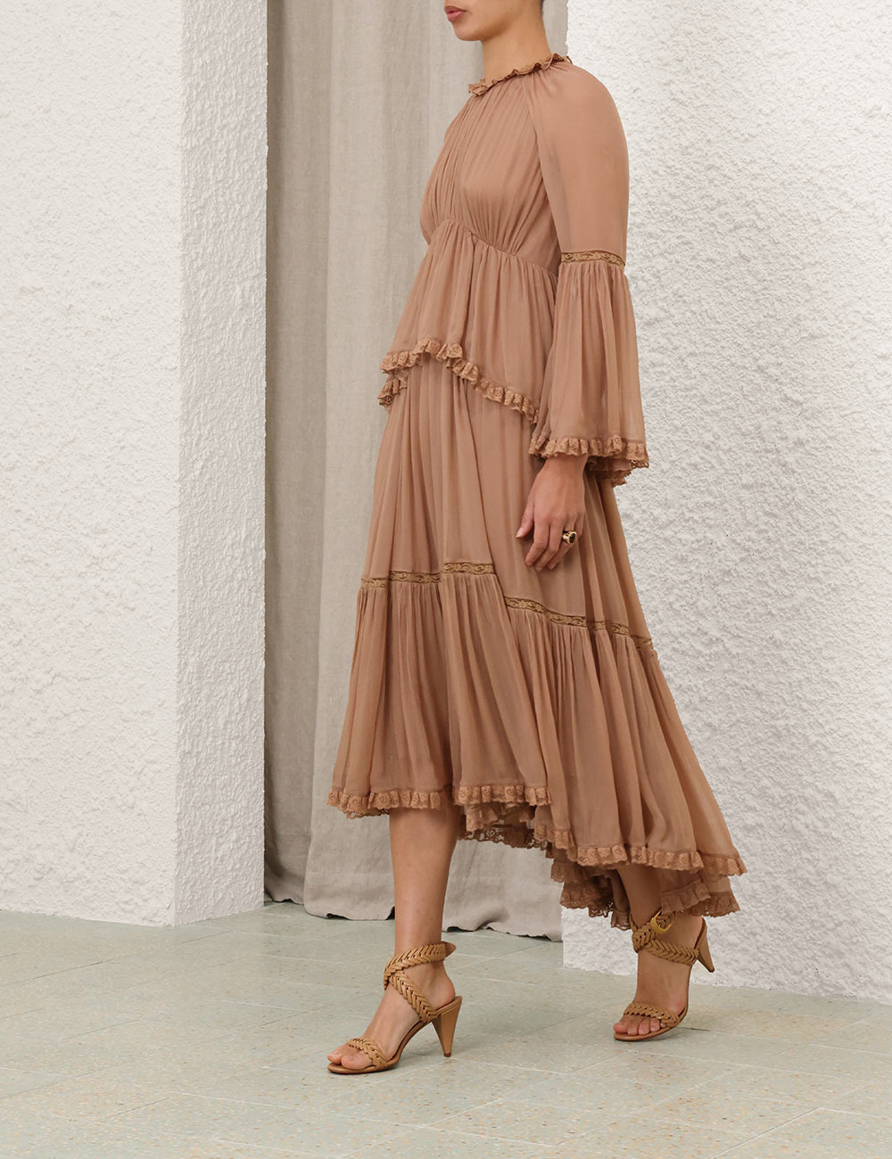 Hypnotic Peplum Flutter Dress - 3