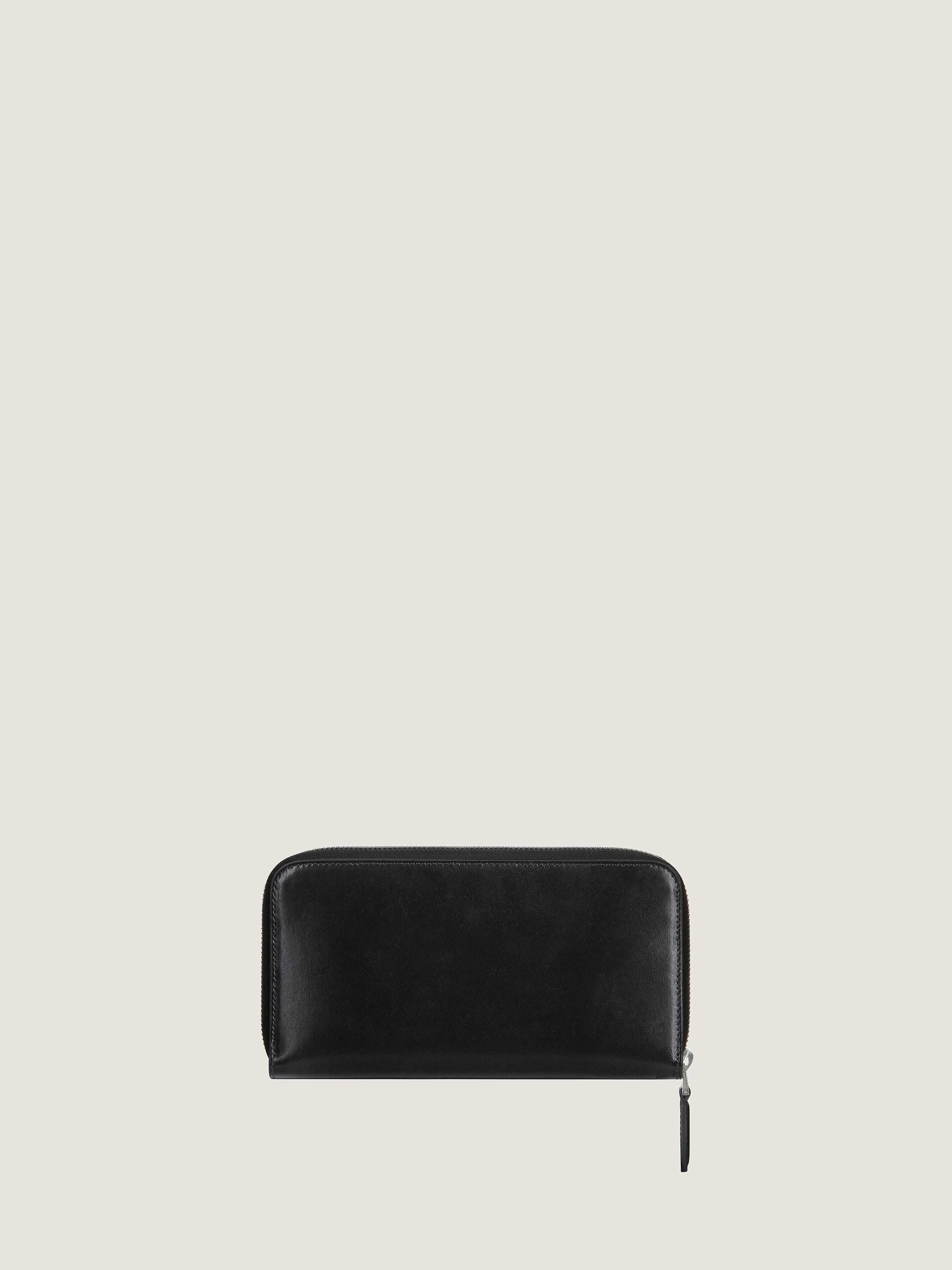 ANTIGONA ZIPPED WALLET IN BOX LEATHER - 3