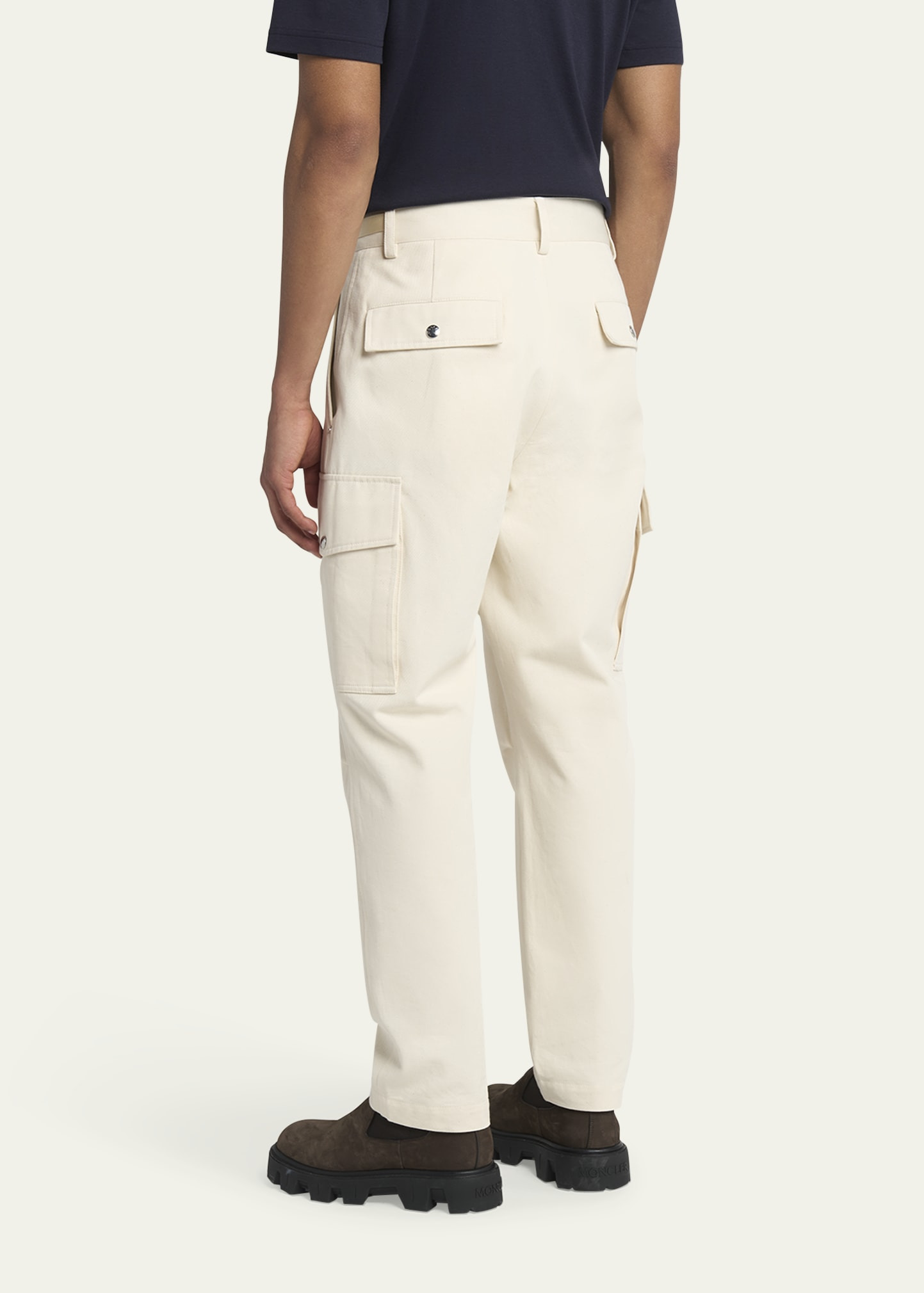Men's Pleated Cargo Trousers - 3