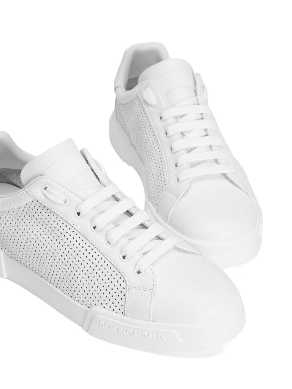 Portofino perforated low-top sneakers - 3