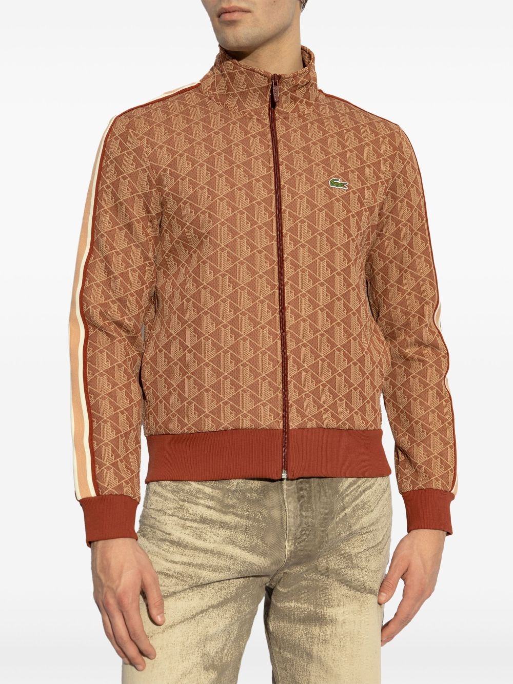 monogram-pattern cardigan - 3