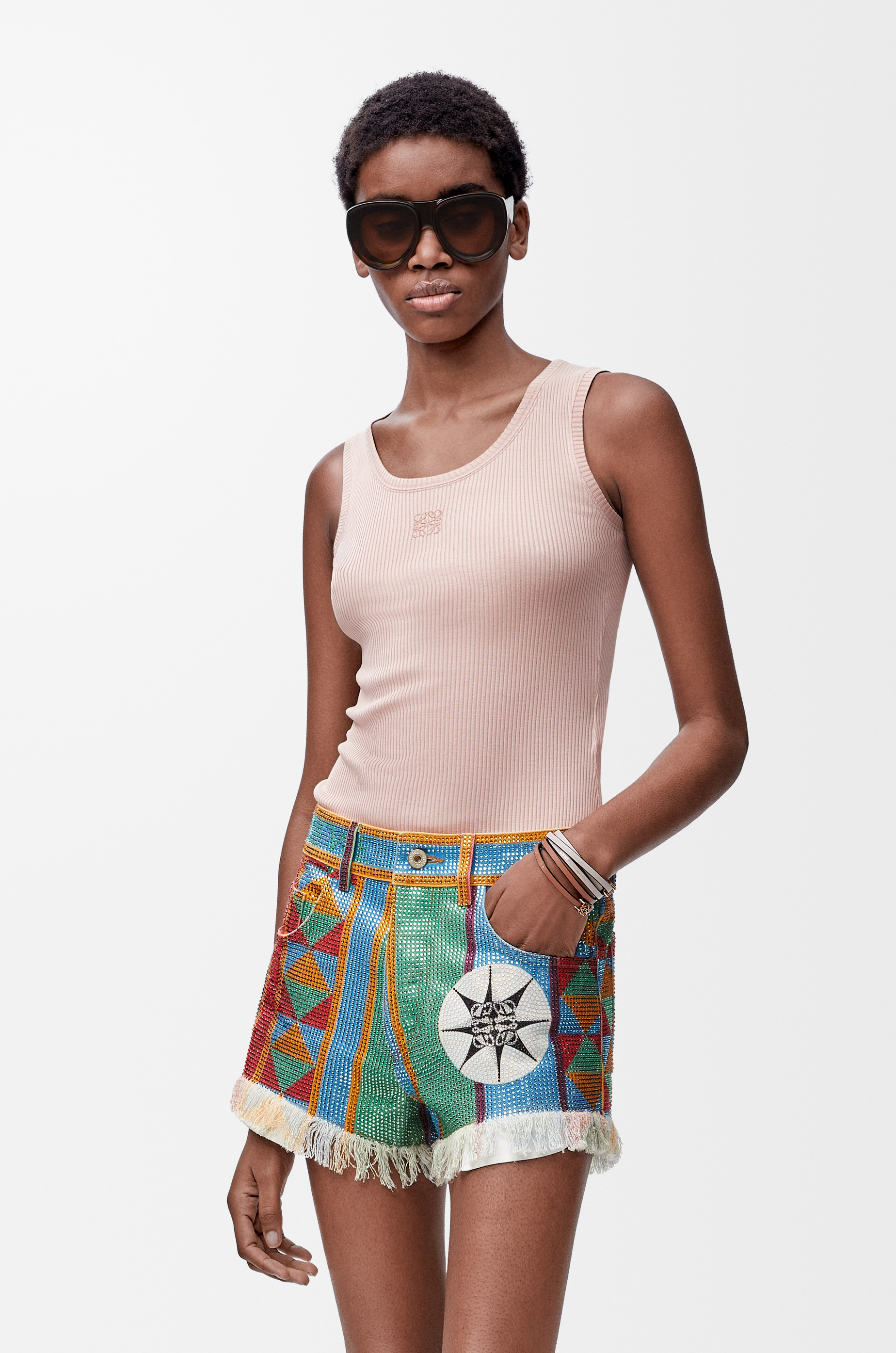 Anagram tank top in silk - 3