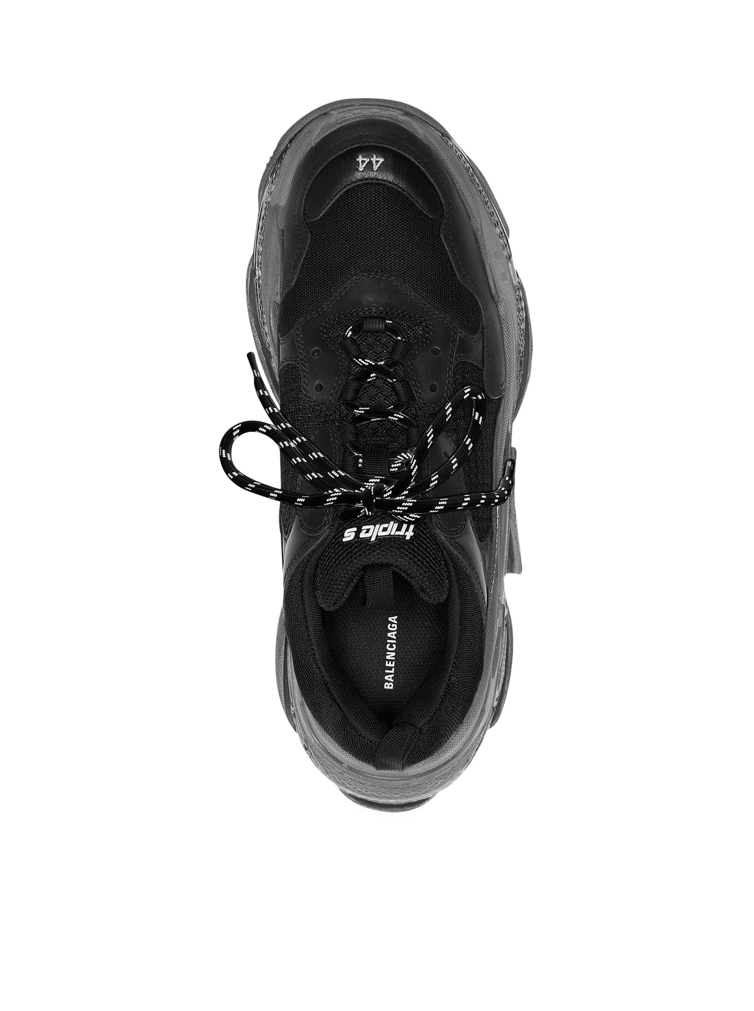 TRIPLE S CLEAR SOLE FOR MEN IN BLACK - 6
