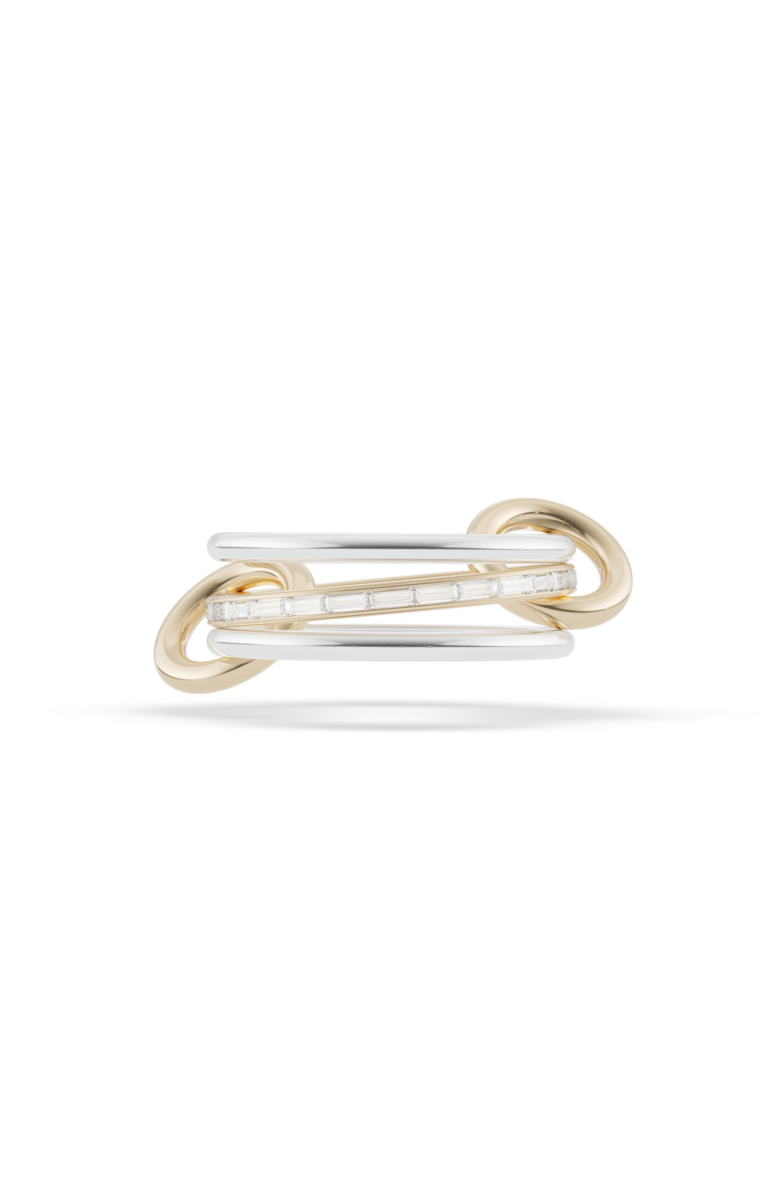 Spinelli Kilcollin Sonja Mixed Metal Linked Rings in Silver Gold at Nordstrom - 1