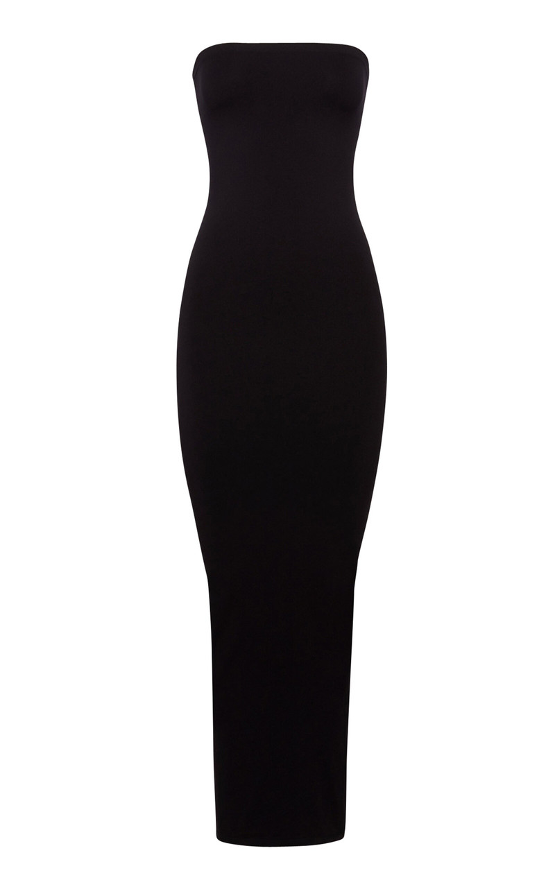 Fatal Strapless Jersey Maxi Dress black - 1