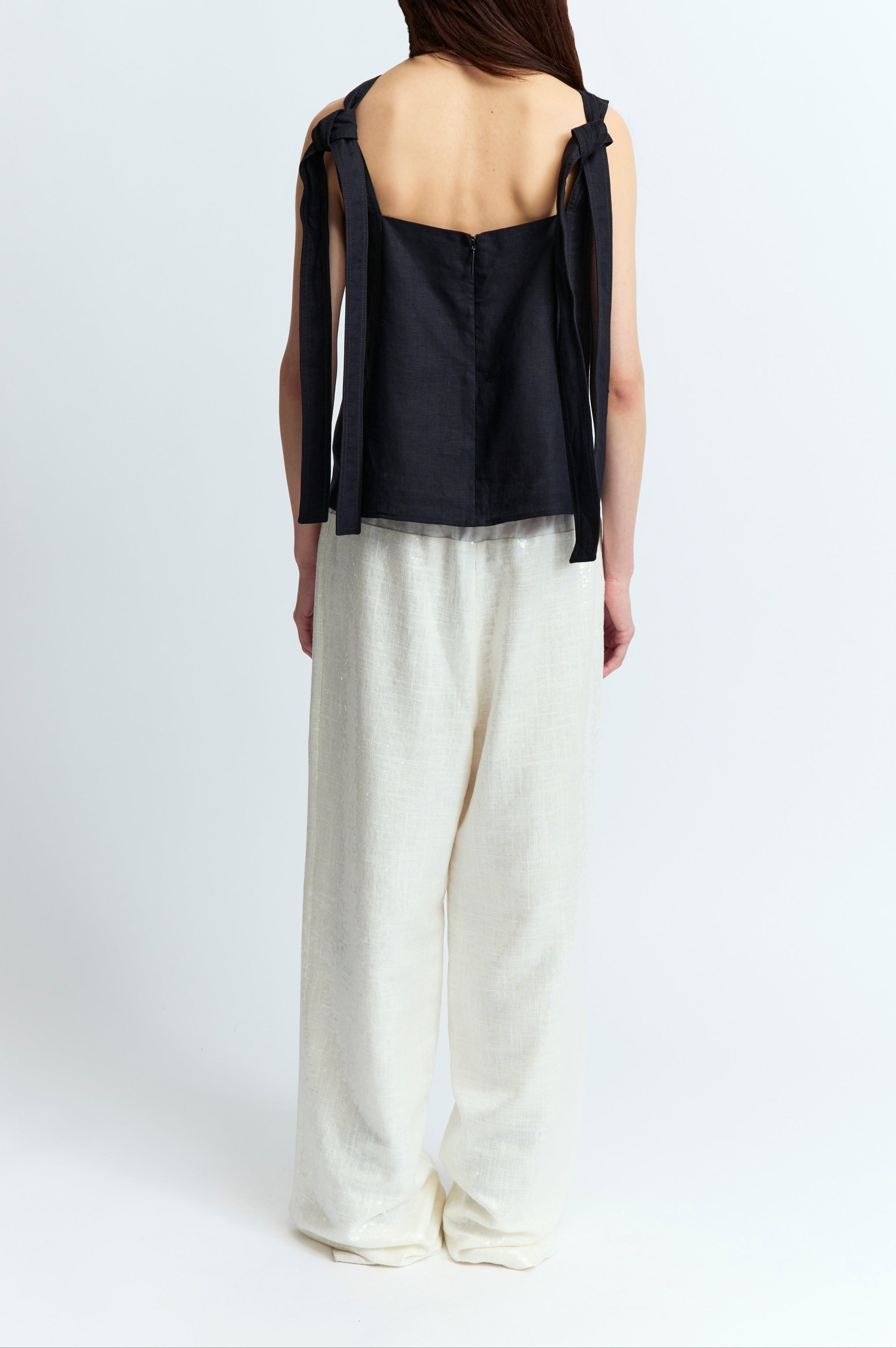 ZIELLA TOP IN LINEN - 4