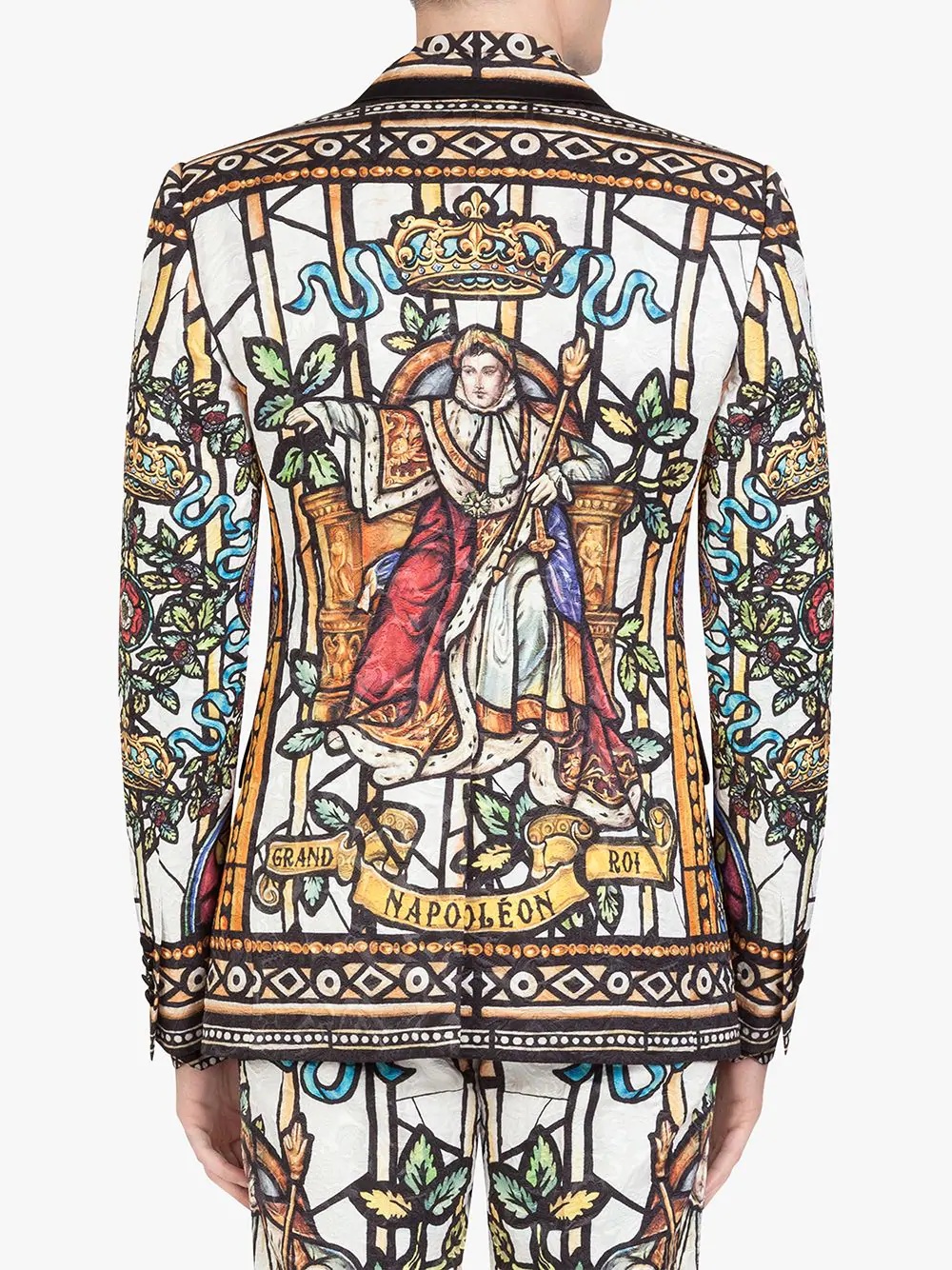 stained-glass print single-breasted blazer - 3