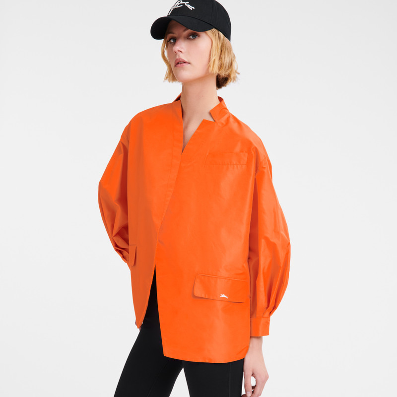 Kimono jacket Orange - Technical taffeta 4