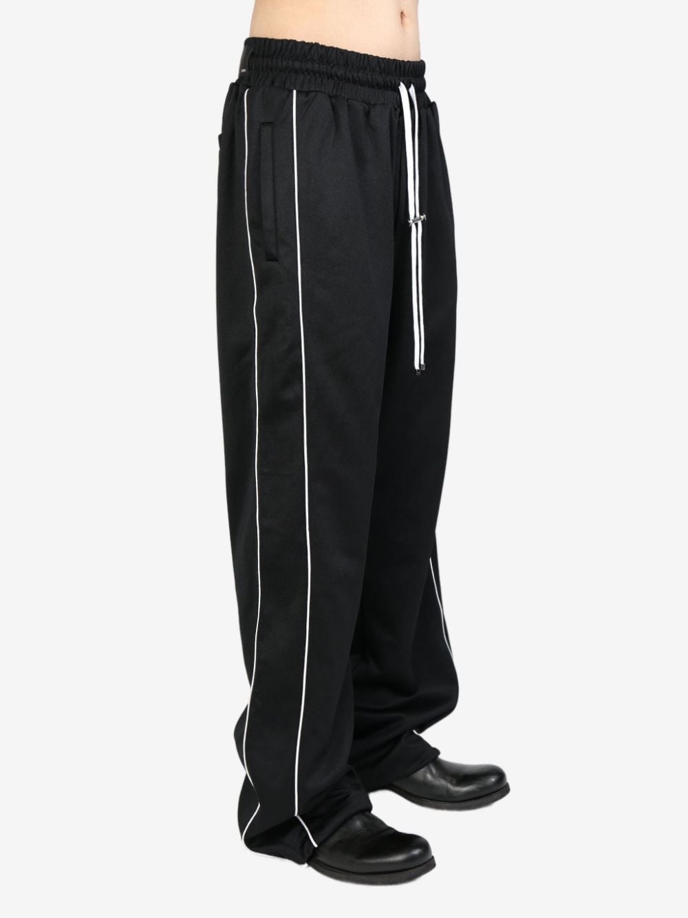 contrast-trim drawstring track pants - 2