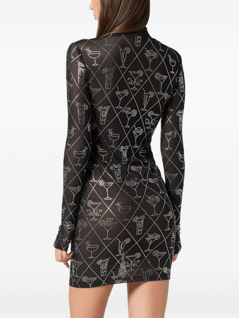crystal-embellished mini dress 3