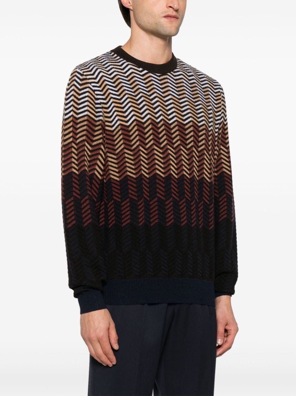 zigzag virgin wool sweater - 3