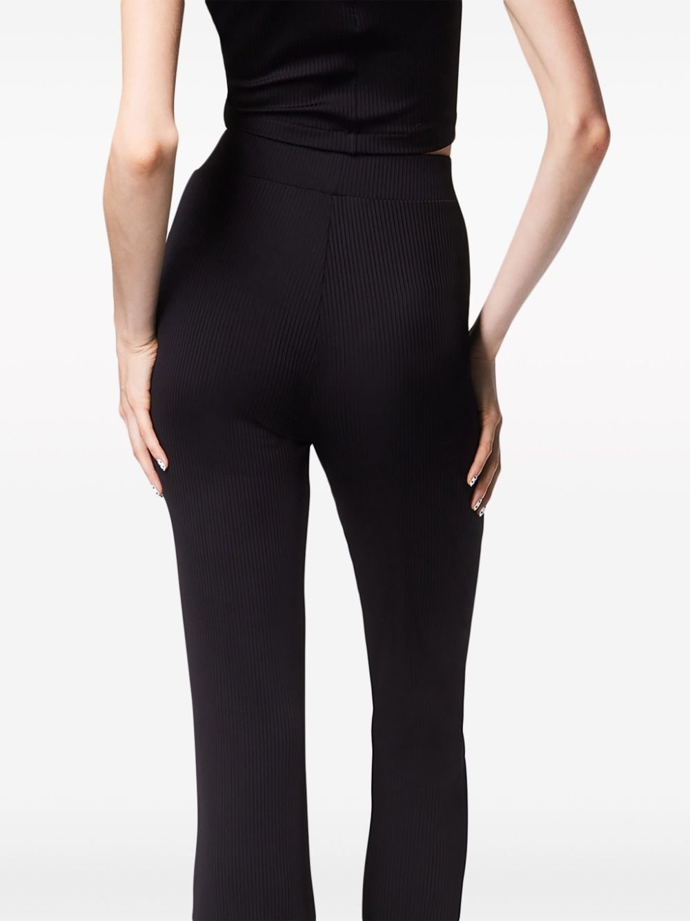 star-stud high-waist flared trousers - 5