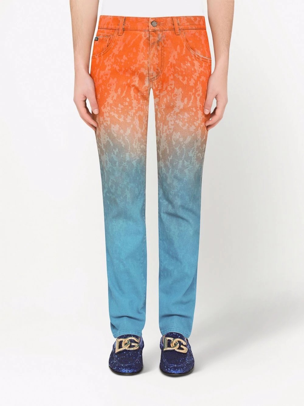 gradient effect straight-leg jeans - 3