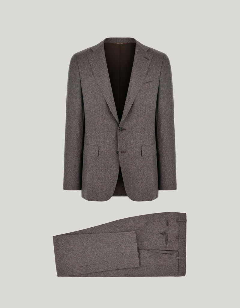 TAUPE PURE IMPECCABILE WOOL MODERN FIT SUIT 1