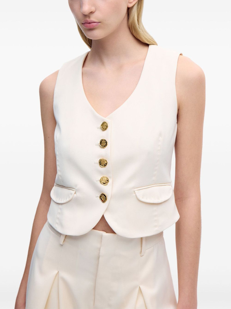 Alejandra Alonso Rojas V-neck wool vest outlook