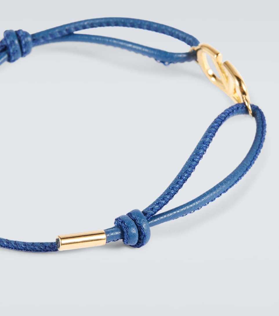 VLogo Signature leather bracelet - 3