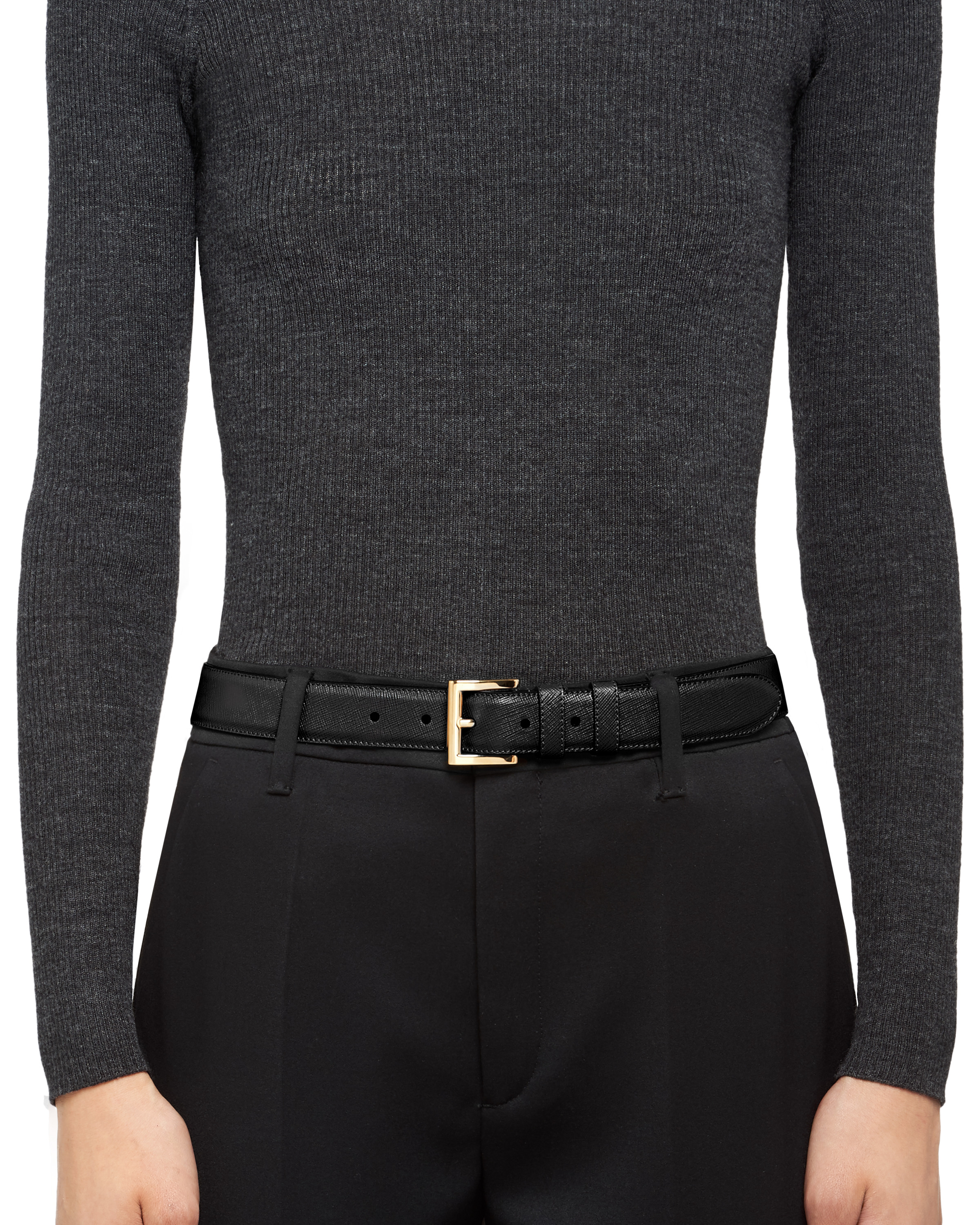 Saffiano Leather Belt - 2