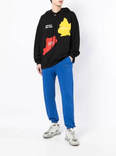 BUSCEMI graphic-print cotton hoodie outlook