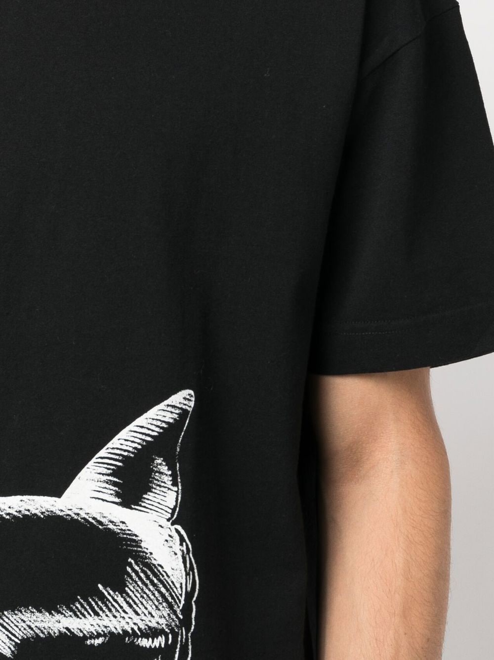 shark-print organic cotton T-shirt - 5