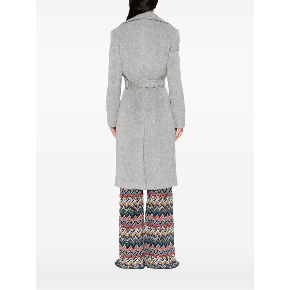 Missoni Grey Coats - Double Breasted & Peacoats Women - 5