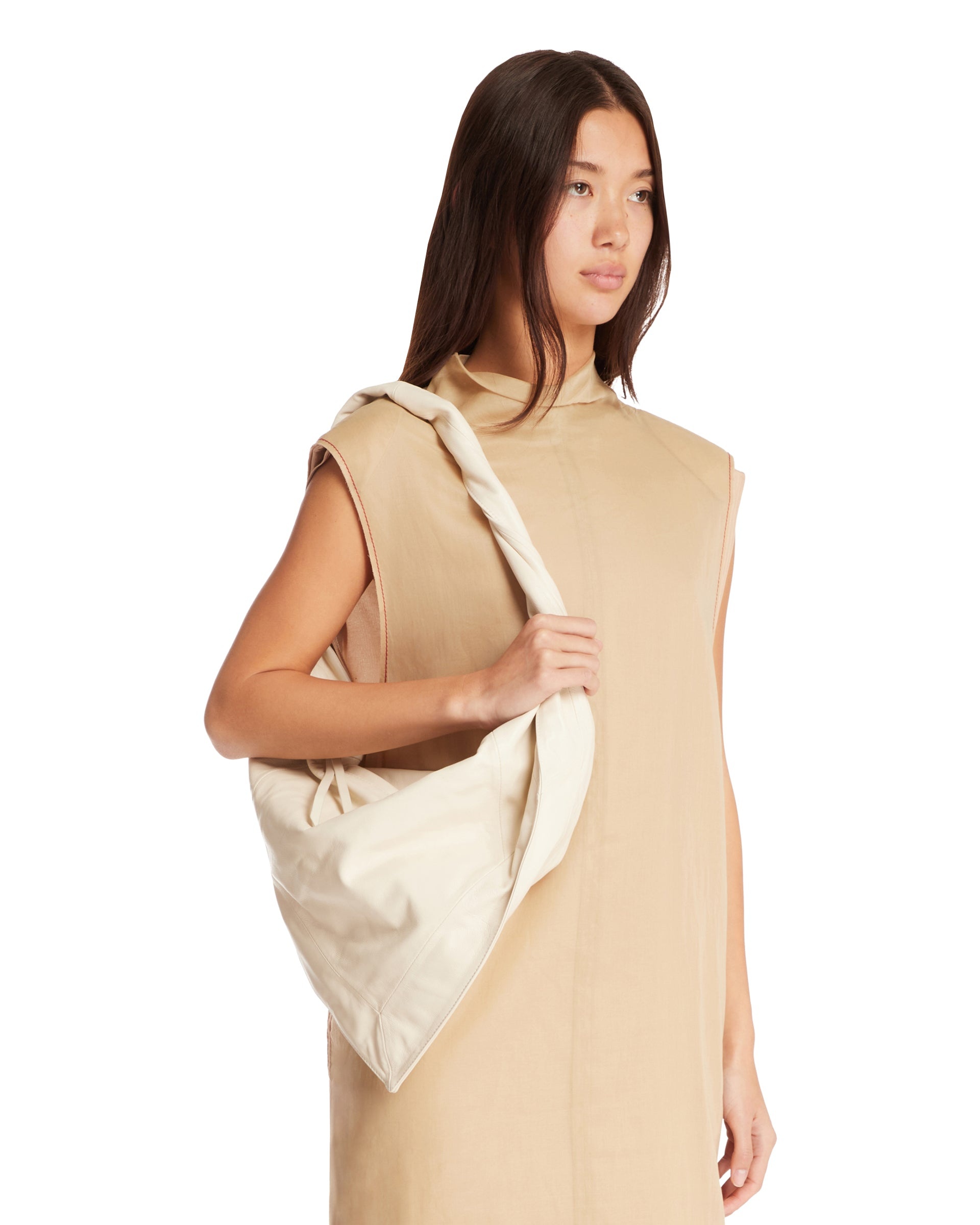 White Small Scarf Bag - 4