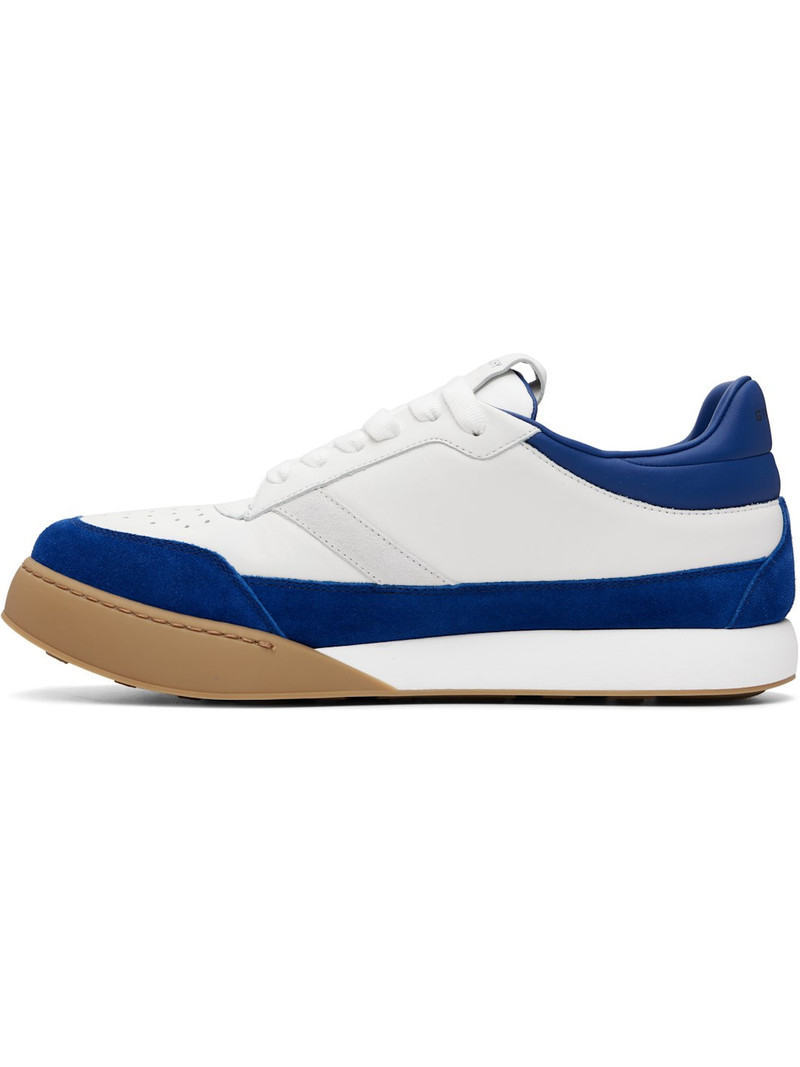 Givenchy White & Navy Yard Sneakers outlook