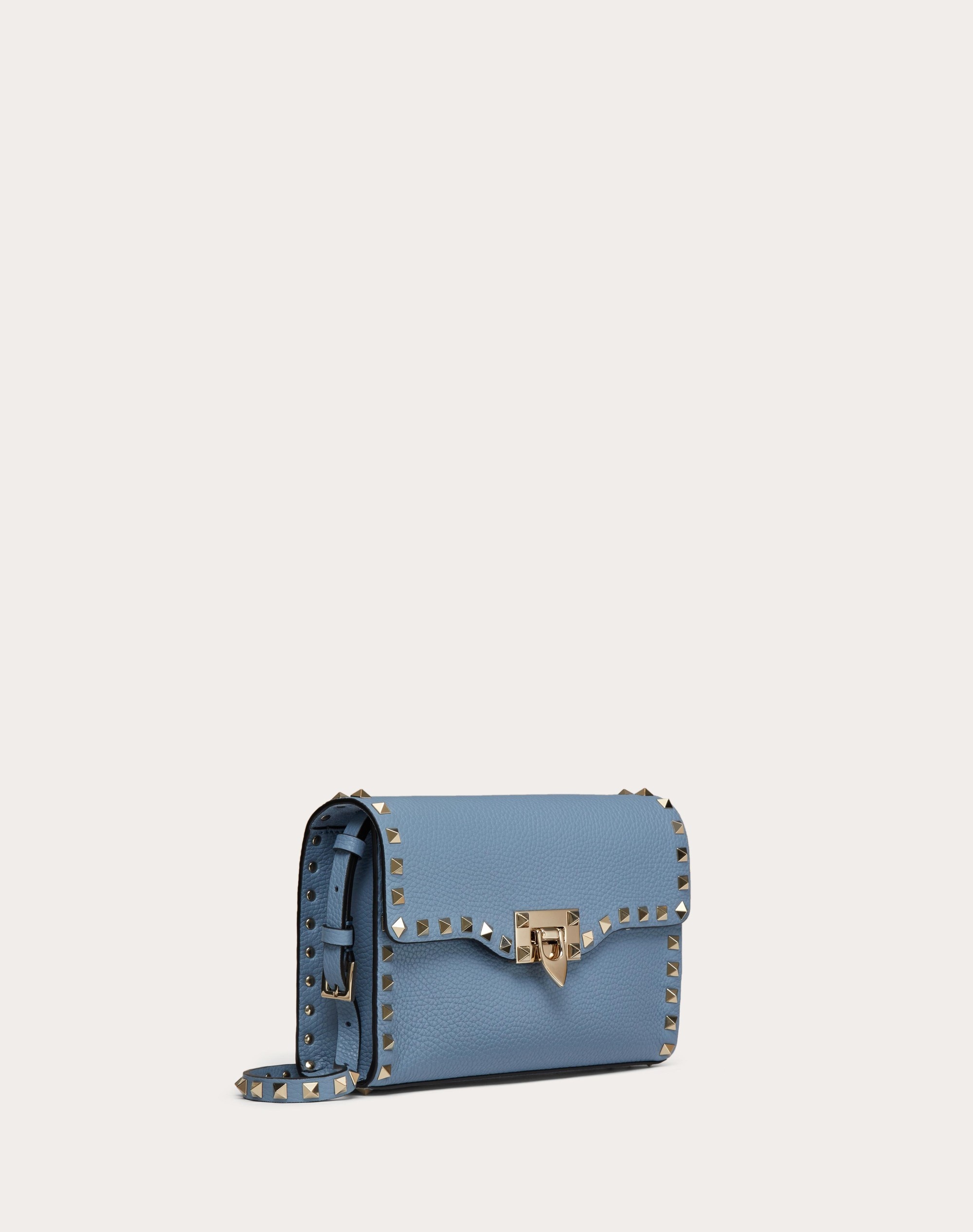 SMALL ROCKSTUD GRAINY CALFSKIN CROSSBODY BAG - 2