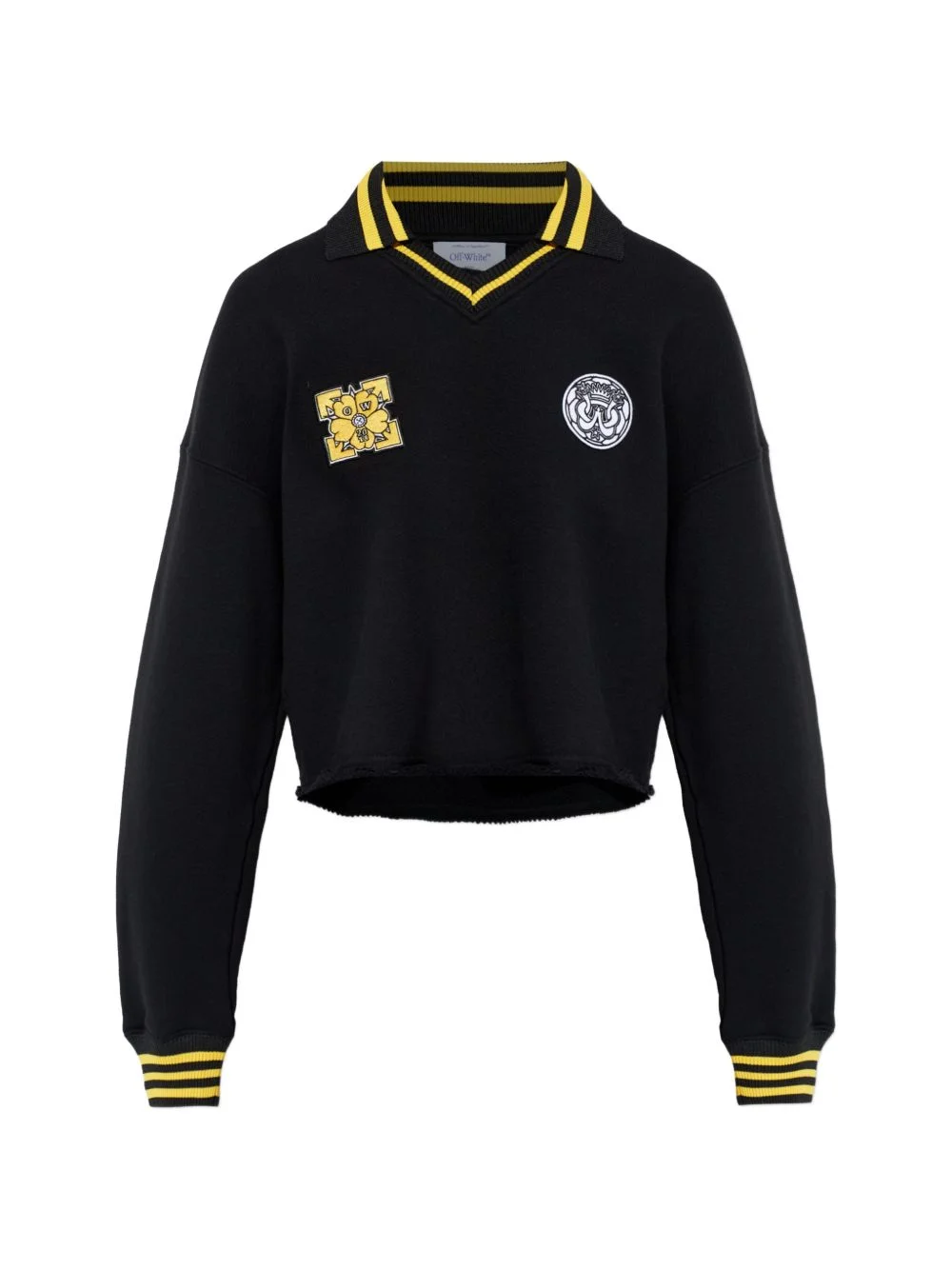 appliqué-detail cropped jumper - 1