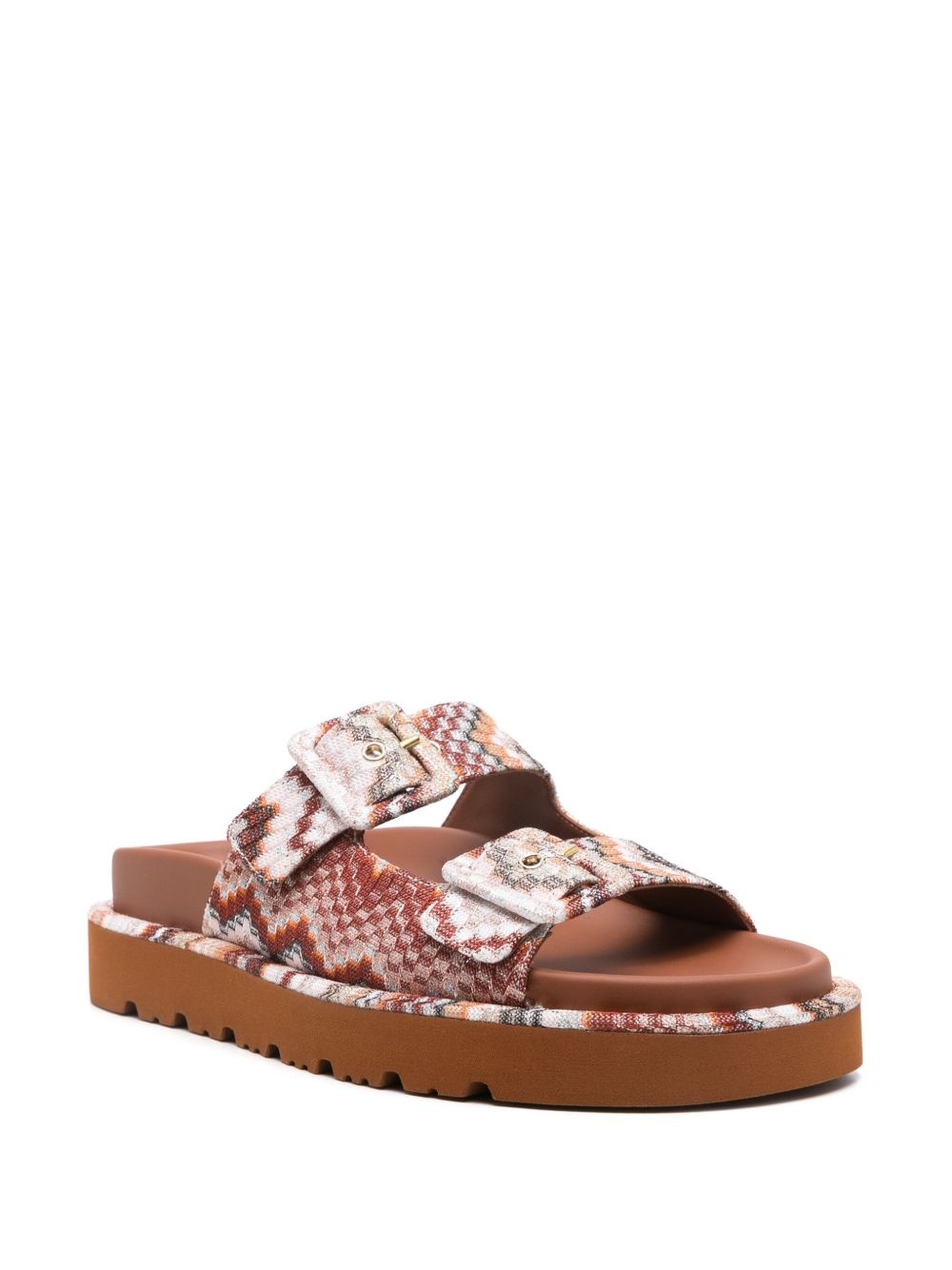 zigzag-woven sandals - 2