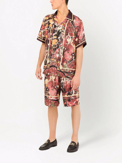 Dolce & Gabbana graphic-print track shorts outlook