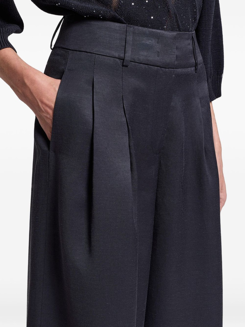 pleated wide-leg trousers 4