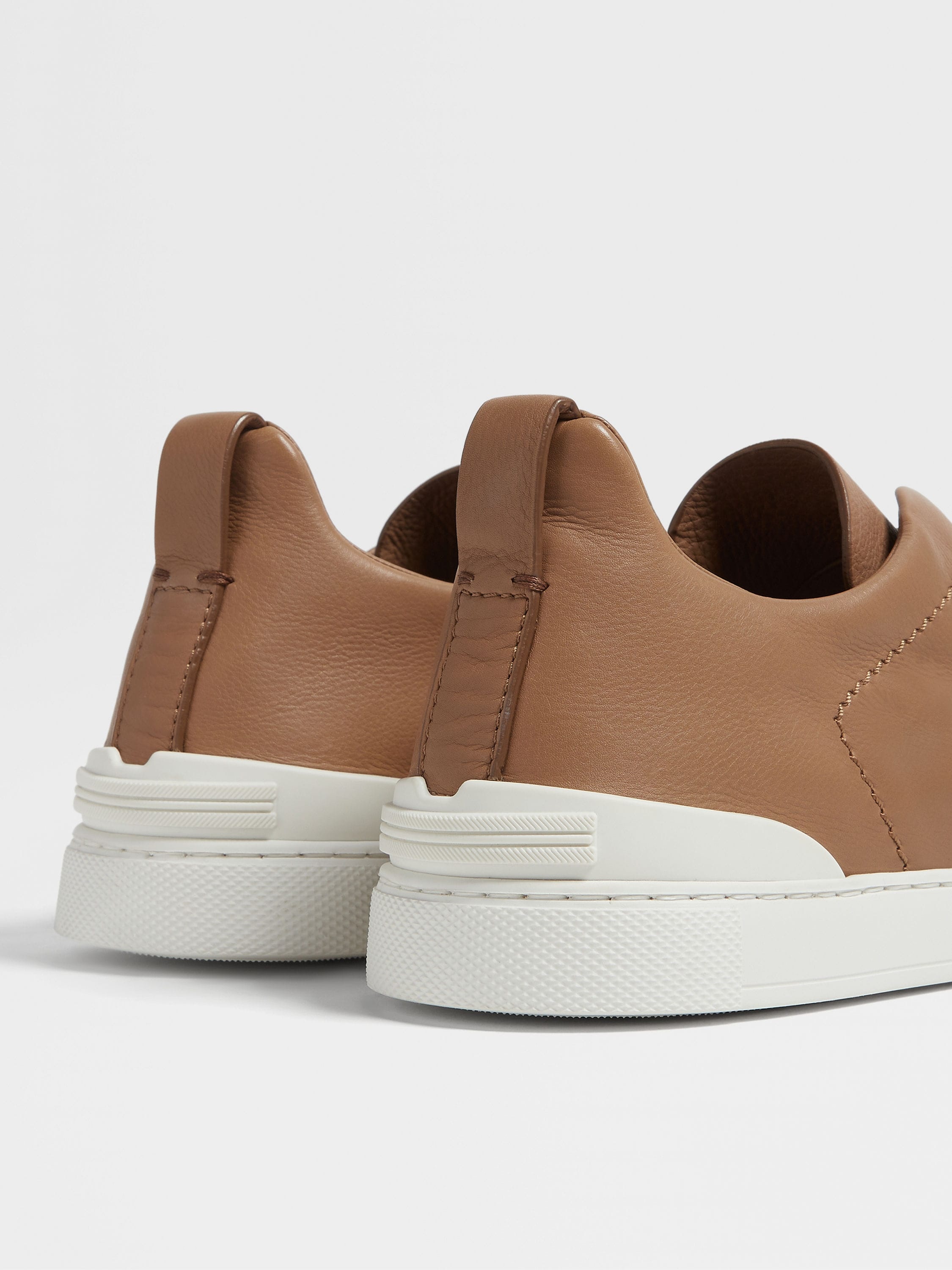 DARK BEIGE SECONDSKIN TRIPLE STITCH™ SNEAKERS - 3