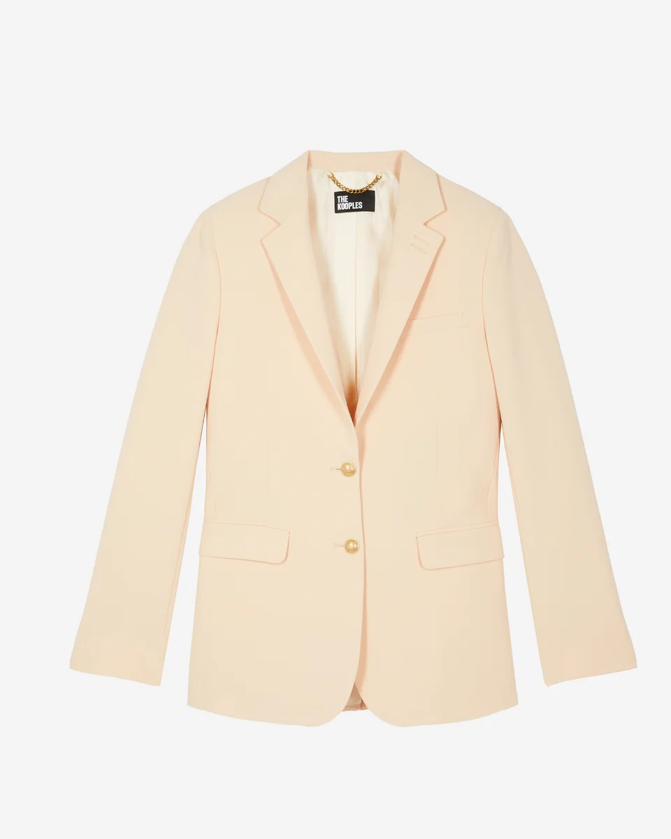 STRAIGHT PEACH SUIT JACKET - 1