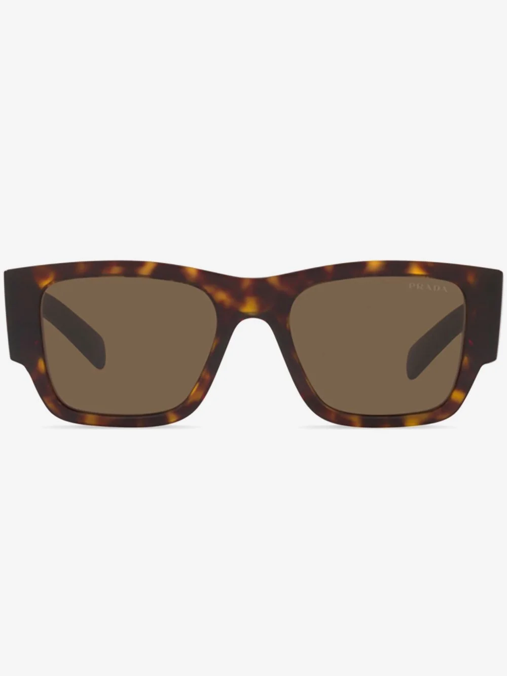 tortoiseshell-effect square sunglasses - 1