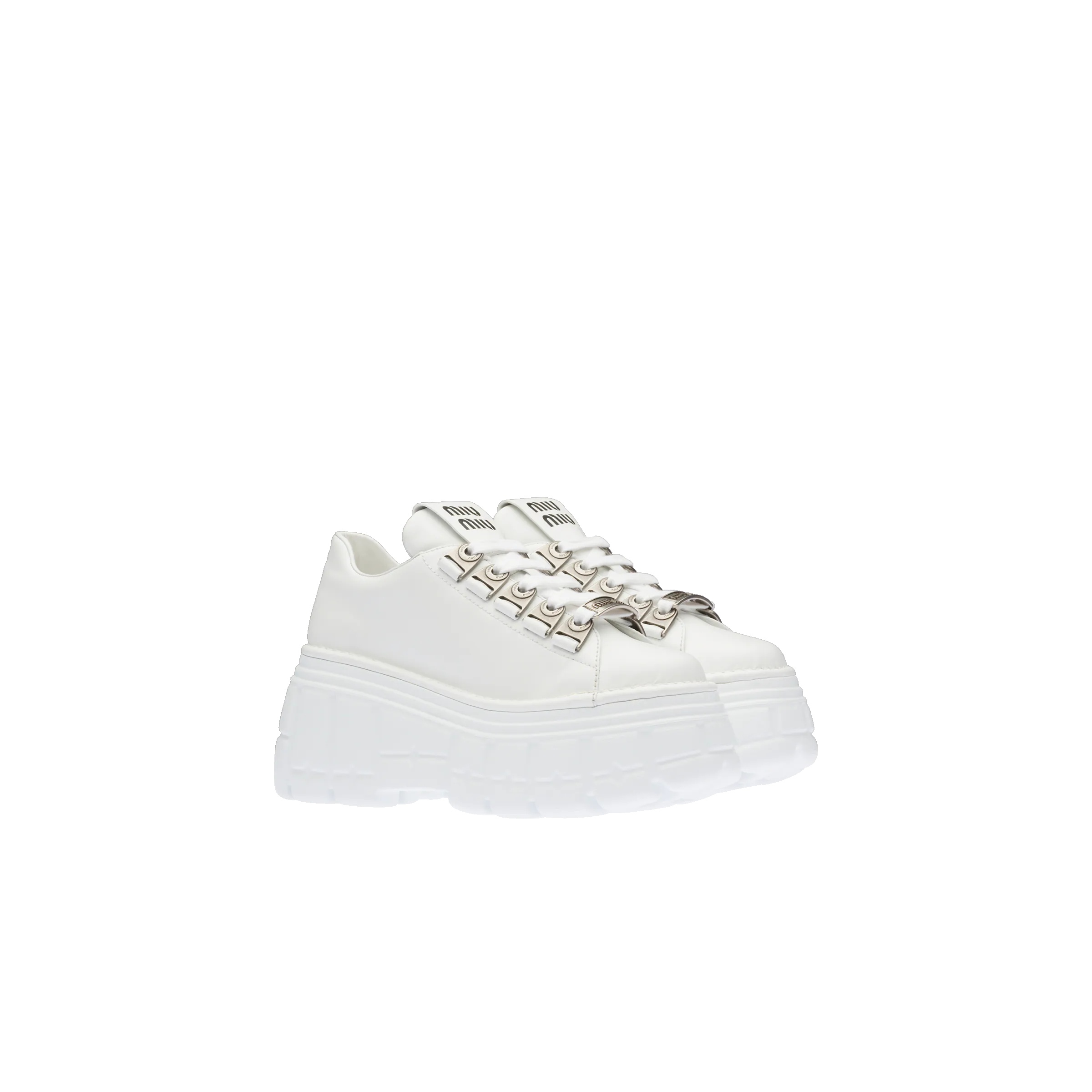 Leather laced derby shoes - 1