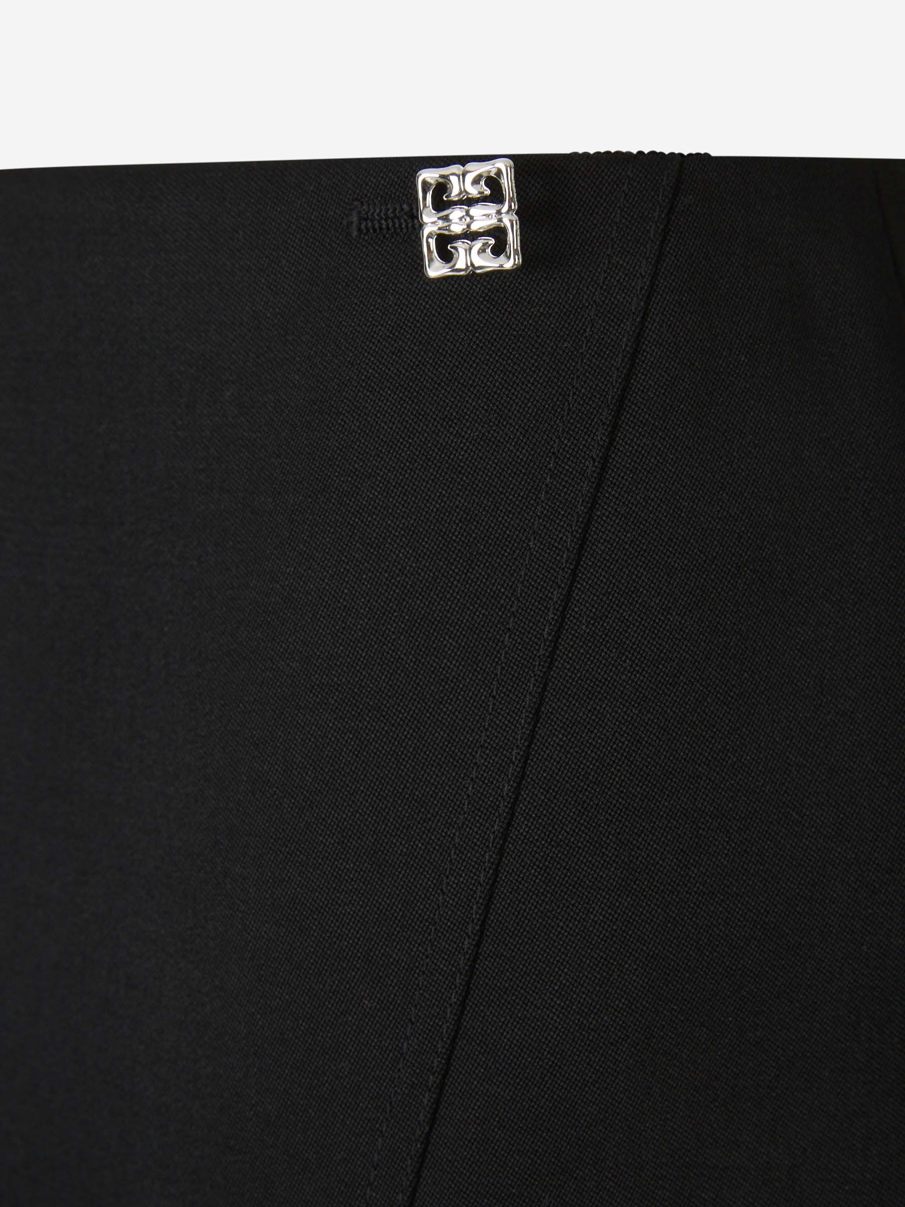 LOGO CREPE MINI SKIRT - 3