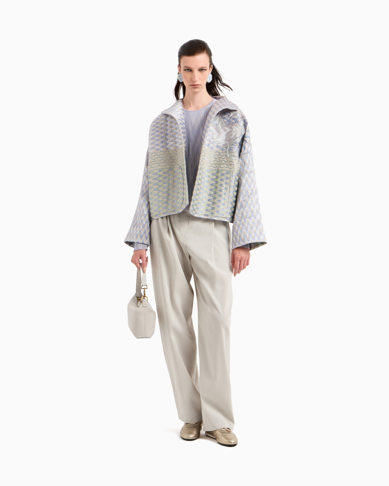 WASHED SILK SINGLE-DART TROUSERS - 2