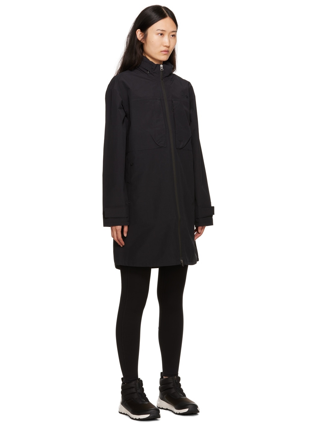 Black M66 Tech Trench Coat - 2