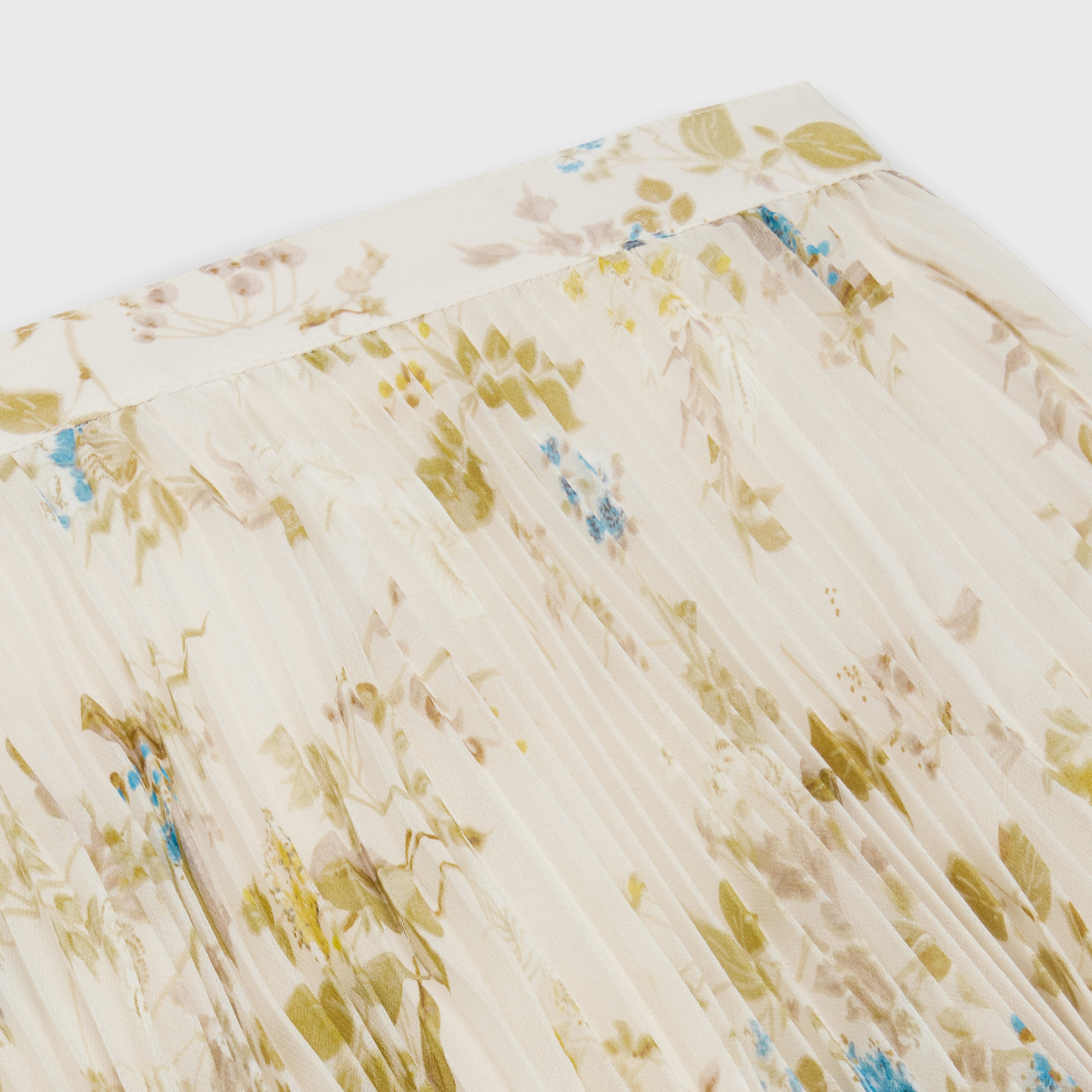 SKIRT WITH SUNBURST PLEATS IN SILK GEORGETTE - 3
