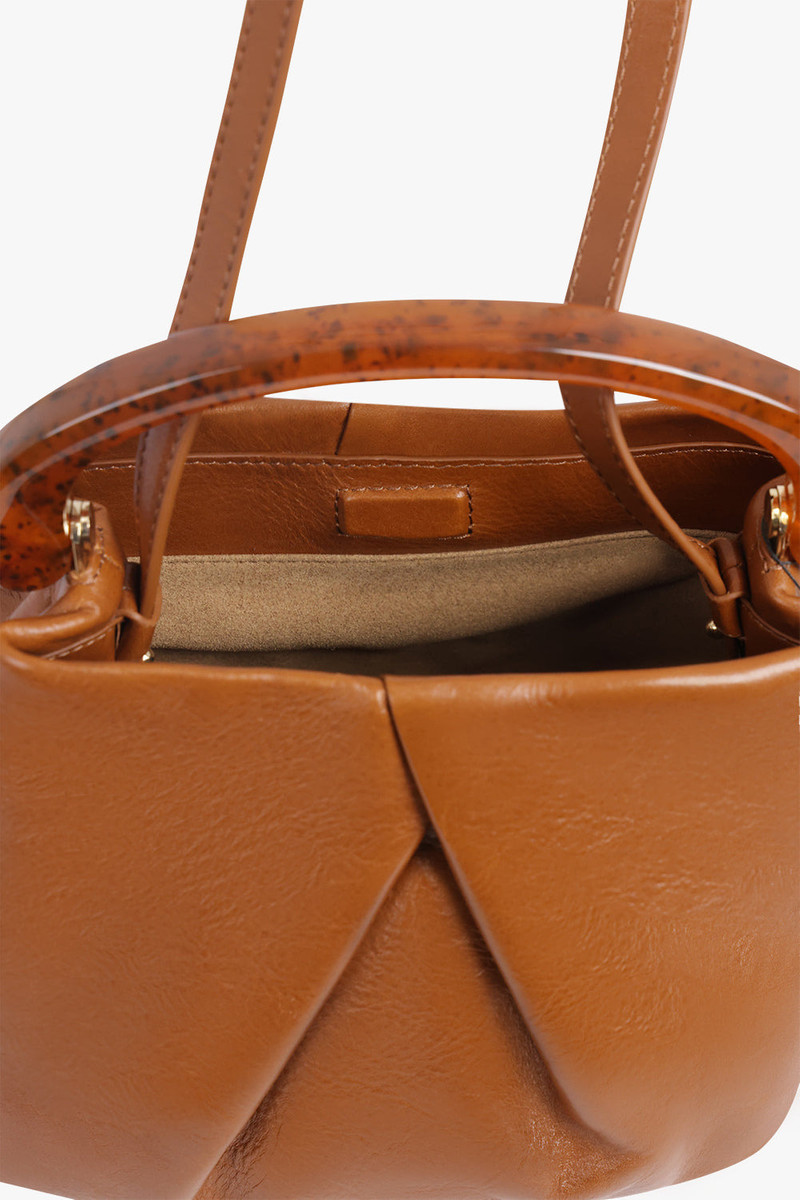 Dries Van Noten MINI RESIN HANDLE BAG | TAN outlook