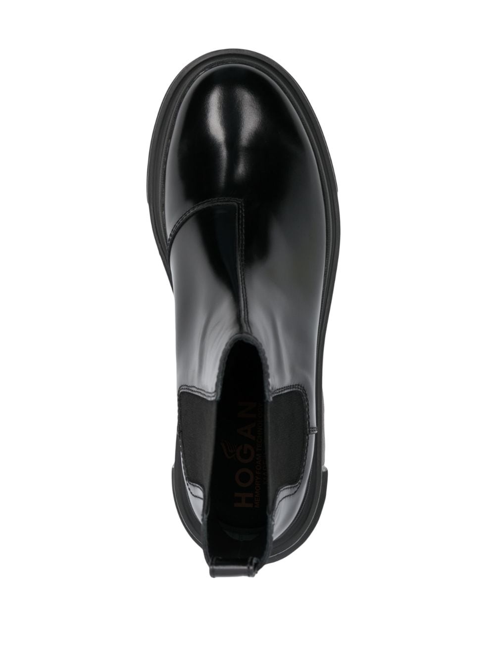 Chelsea round-toe leather boots - 4