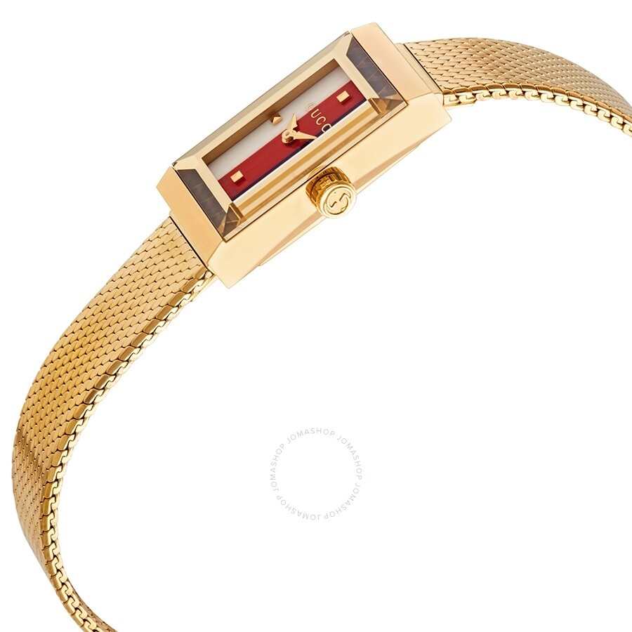 Gucci G-Frame Quartz White, Red and Navy Dial Ladies Watch YA147511 - 2