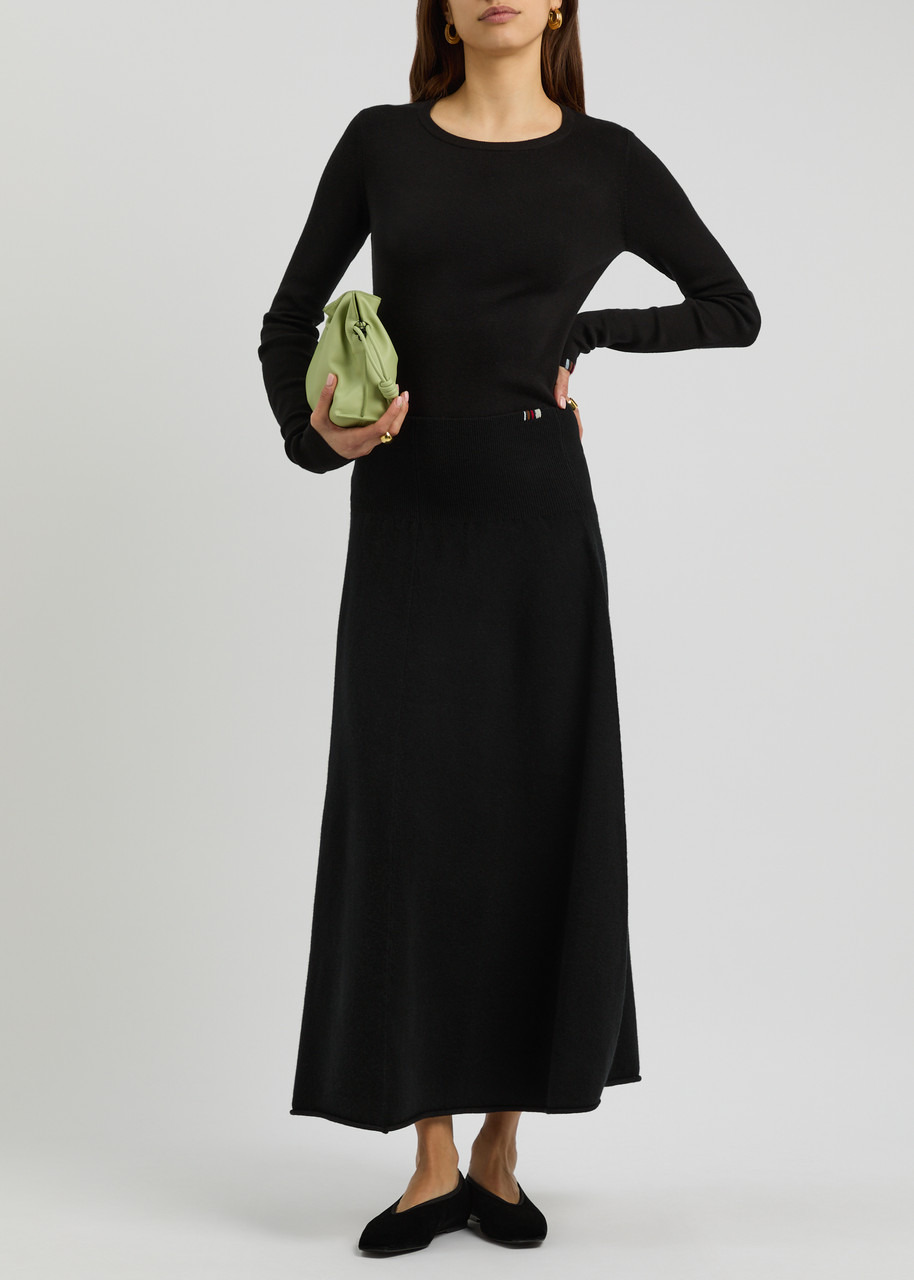 Extreme Cashmere N°388 Ease Cashmere-blend Midi Skirt - 4