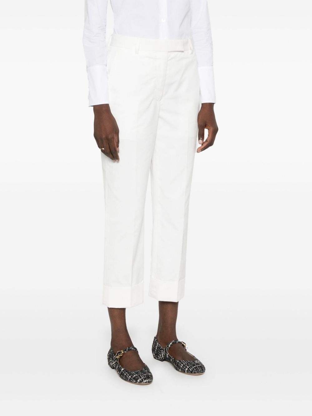 high-waisted tailored trousers - 3