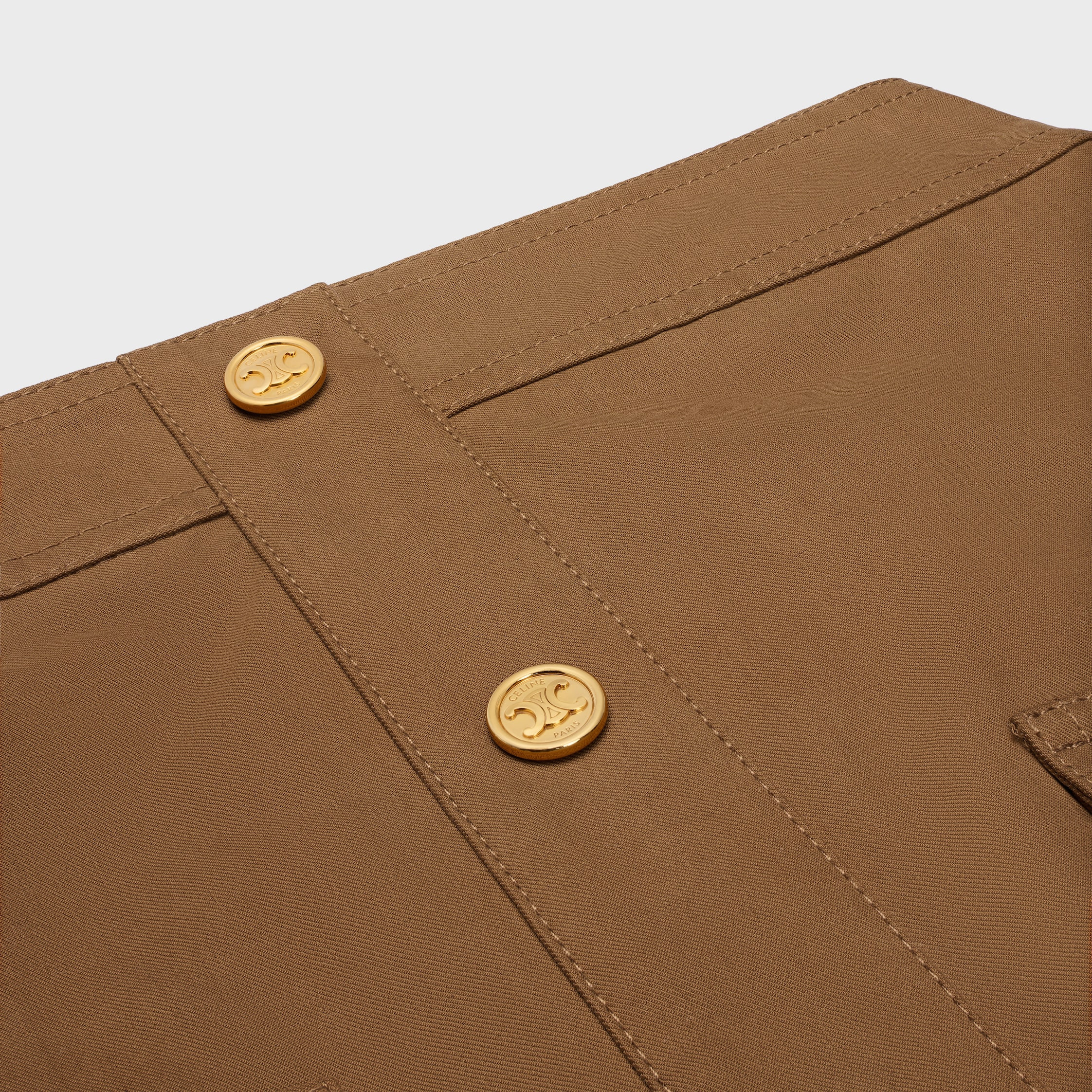 short skirt IN cotton twill - 3