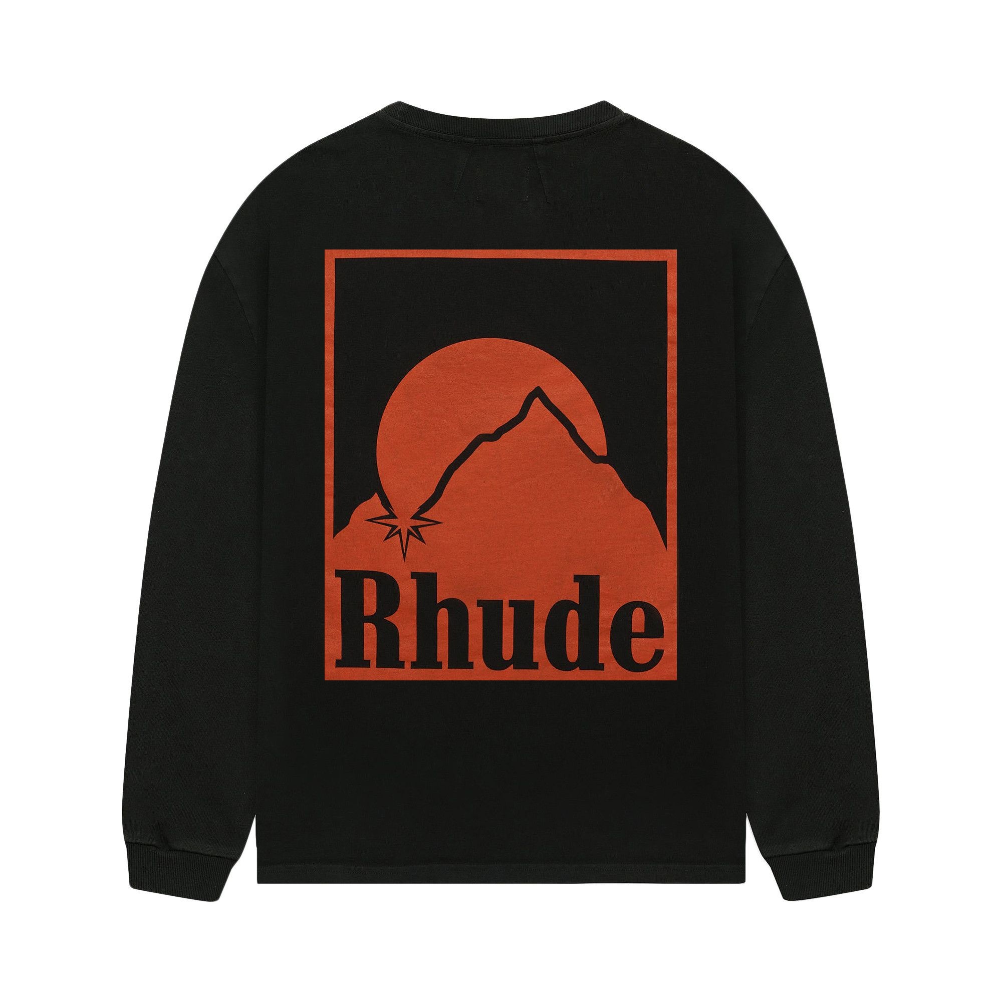 Rhude Moonlight Badge Long-Sleeve Tee 'Vintage Black' - 2