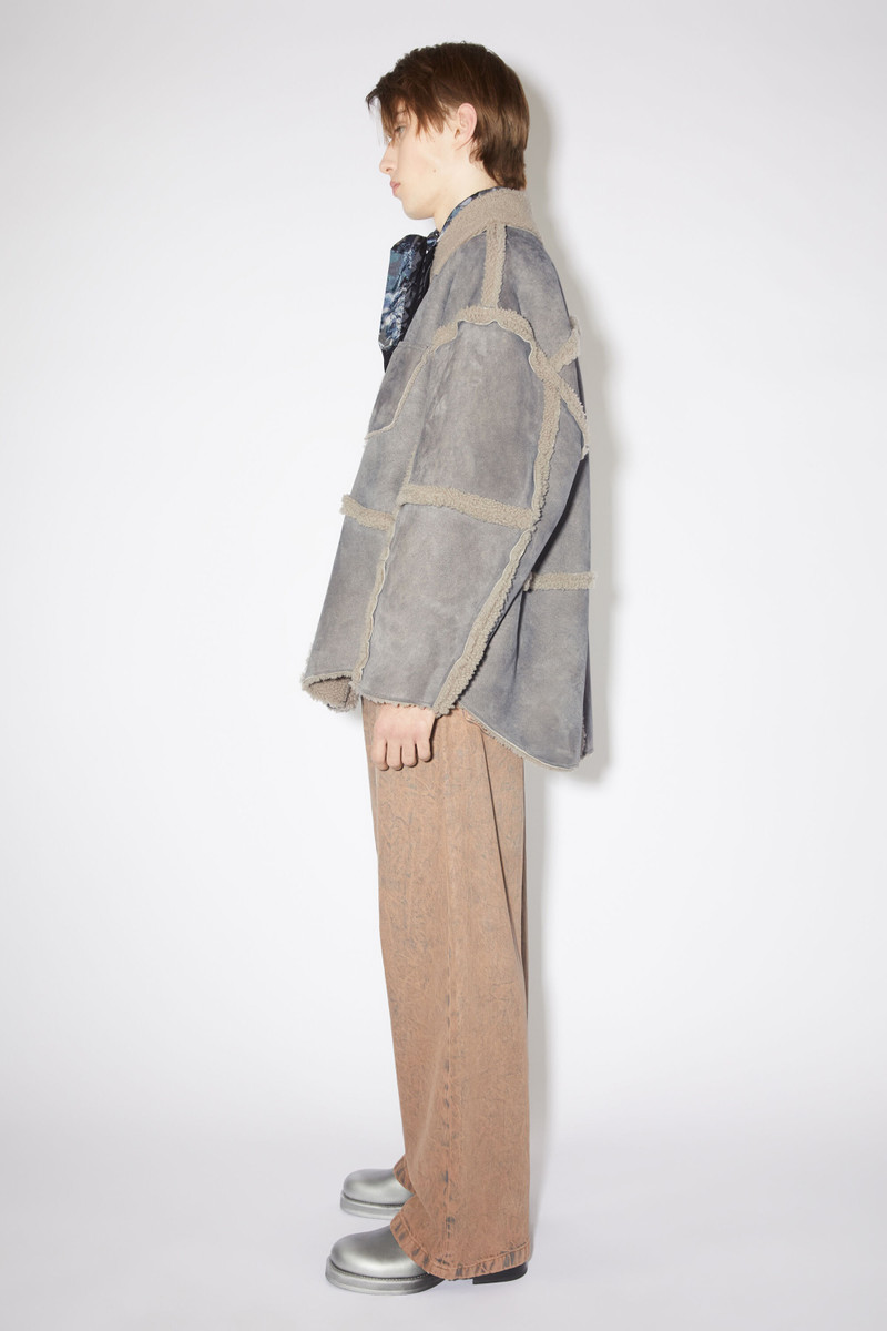 Shearling jacket - Taupe grey 4