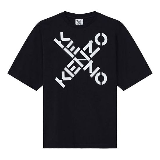 KENZO SS21 Sport Series Logo Letter Printing Male Black FA65TS5024SJ-99 - 1