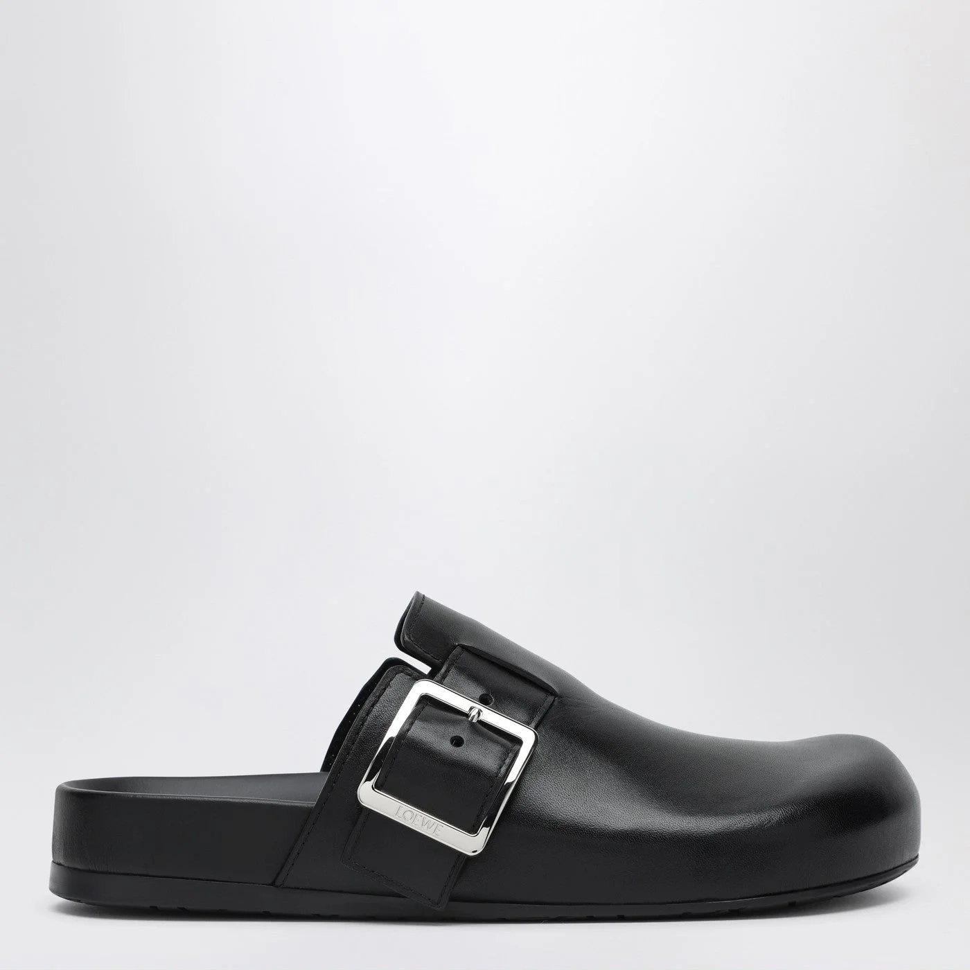 Loewe Black Leather Sabot Ease Buckle Women - 1