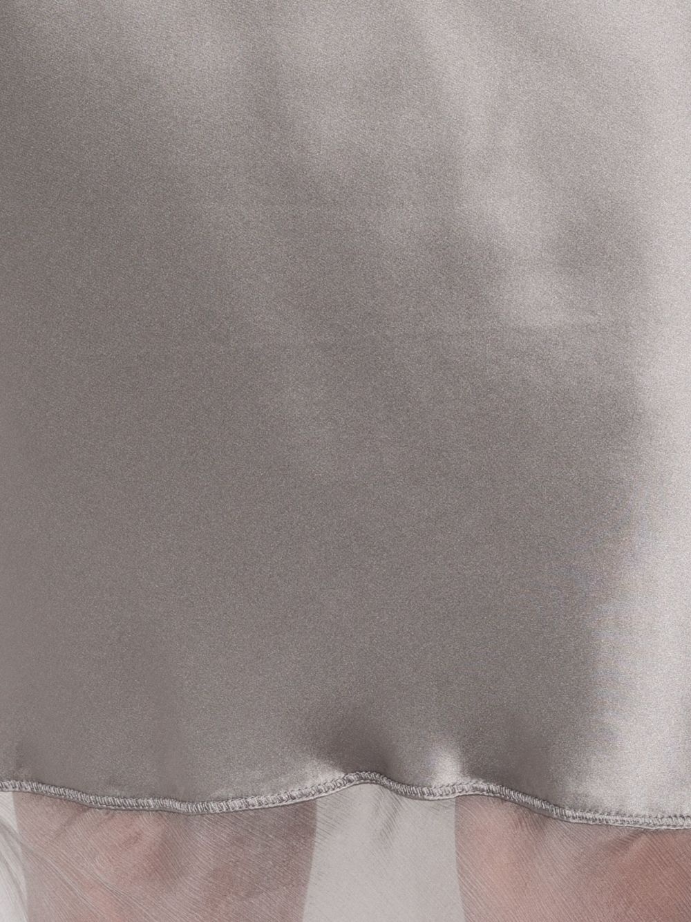 Catania silk-panelled slip skirt - 5